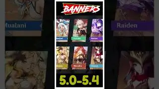 BANNERS 5.0 a 5.4 🔥🔜 #genshinimpact #natlan #banner #mavuika #xilonen #chasca #mualani #kinich