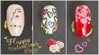 Valentine's nail art compilation series part 3 || Simple and easy nail design ideas