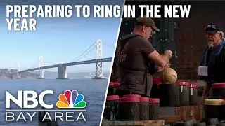 People get ready for New Year's Eve fireworks in San Francisco