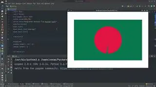 Bangladesh National Flag animation with Python || বিজয়ের সুবর্ণজয়ন্তীর শুভেচ্ছা 🇧🇩
