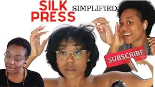 Silk Press-Natural Hair Regimen-Heat training with OLAPLEX. Healthy Natural Hair-NO HEAT DAMAGE