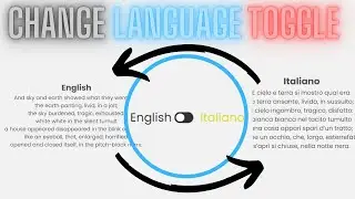 How To Create A Change Language Toggle With Only HTML & CSS | DIAWEB