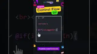@If in Angular | Control Flow Statement | Angular v17 by @uxtrendz #short (2023)