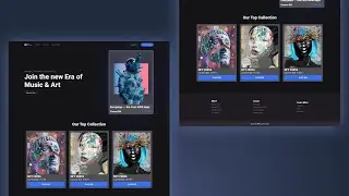 HTML and CSS NFT market Template