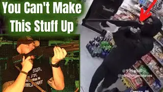 Idiot Acts Like He Has An RPG In A Leaf Trash Bag During Robbery