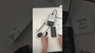 Access control system with power supply, electric lock, access keypad，remote control & exit switch.
