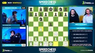 Magnus Carlsen vs Hans Niemann | Speed Chess Championship | Game 5