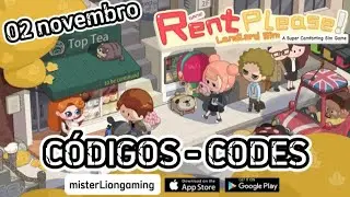 CÓDIGOS RENT PLEASE LANDLORD SIM • 2 NOVEMBRO • RENT PLEASE LANDLORD SIM CODES • COMO RESGATAR 🎁🎁🎁