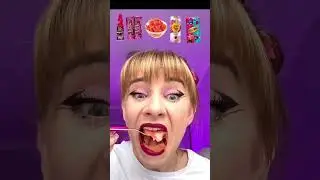 ASMR Emoji Eating Pickled Ginger, Sour Spray, Soda Drink Chupa Chups 