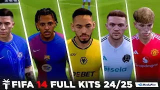 FIFA 14: FULL KIT PACK SEASON 24/25 ALL LEAGUES UPDATED🔥 (DIRECT LINK MEDIAFIRE)