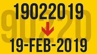 How to Convert Any Number Pattern into an Exact Date in Excel? | DATE Function in EXCEL | 
