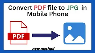 How to Convert PDF To JPG | Convert PDF To JPG
