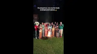 Nuestra primera vez ACAMPANDO TODA LA NOCHE todo em team KARMAVENTURAS 🫣 Corran a verlo al de: MAU