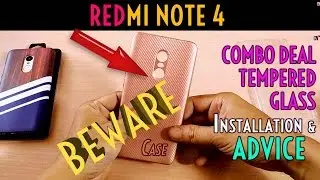 REDMI NOTE 4 ★COMBO DEAL★ Tempered Glass Installation & ADVICE, Back Cover Cases to Avoid!!