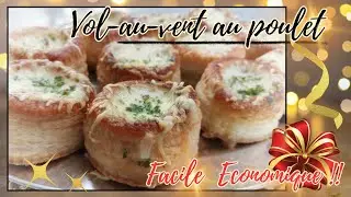 🍗⭐️Vol-au-Vent au Poulet Recette Facile Rapide et Economique Recette de Bouchée