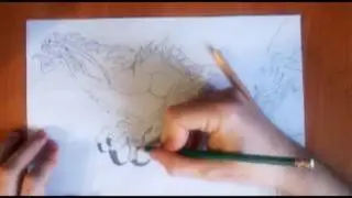 Рисую дракона (перезалив)