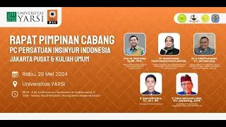 RAPAT PIMPINAN CABANG PC PERSATUAN INSINYUR INDONESIA JAKARTA PUSAT & KULIAH UMUM