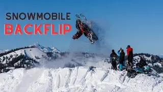 My First Snowmobile Backflip Attempts