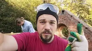 Новая крыша на амбаре усадьбы Пущино-на-Оке