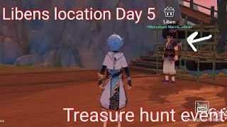 Genshin impact: Libens location Day 5. treasure hunt event