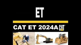 How to Install CAT ET 2024A