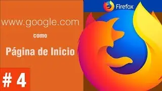 Poner google como pagina de inicio en firefox