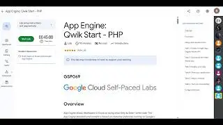 App Engine Qwik Start - PHP | GSP069 (Step By Step Guid) | 100% Working Solution