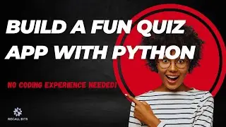 Create a Python Quiz App in Minutes | No Coding Experience Needed #pythonlearning #python