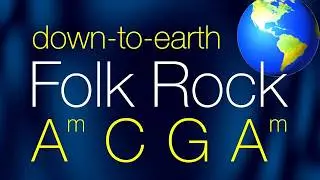 down to earth Folk Rock, Am C G Am, 118bpm, backingtrack, play along & have fun!