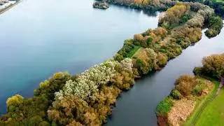 Autumn in Berkshire from the sky