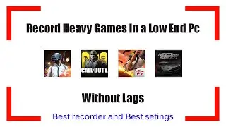 Bandicam | How to record PUBG and other heavy games without lag in Pc