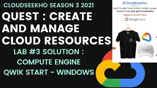 Compute Engine Qwik Start Windows Lab Solution ❤️ | Lab #3 | Create And Manage Cloud Resources Quest