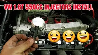 Vw 1.8t, jetta 1.8t ,gti 1.8t, audi 1.8t 550cc injectors install-upgrade