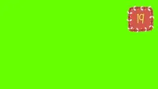 Advent Calendar Number 19 Green Screen 🔢🎄🎅🤶🎁