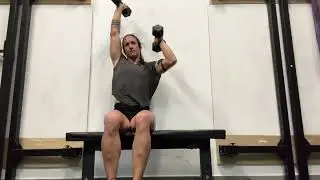 Seated DB split Press
