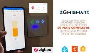 Os mais completos!!  Smart Touch Dimmer Switch Zigbee 3 Gang's Zemismart