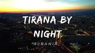 Ju flet Tirana-Tirana by Night 2024 Albania [Drone footage]