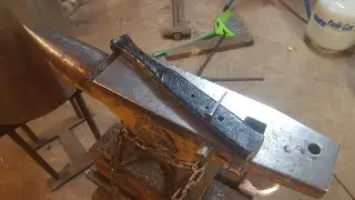 Forging a viking nail header and making nails!