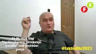 Bobomurod Abdulla: “ZULM ORTİDAN BOYİGANLARDAN UMİD QİLMANG!”.
