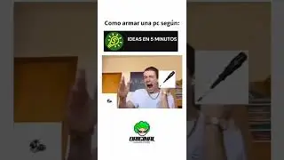 Armar una pc gamer Segun "ideas en 5 minutos" 🥵