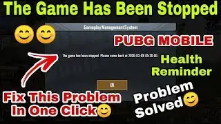 Fix PUBG Game Managment System The Game Has Been Stopped Please Come Back Problem