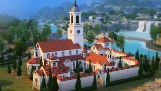 WEDDING MONASTERY -Wedding Stories + Base Game | Sims 4 Speed Build