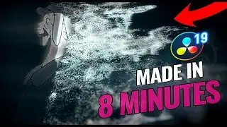 How to make a PARTICLE DISSOLVE in Davinci Resolve 19!