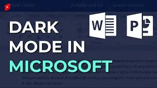 Dark Mode in all Microsoft Products | SemiKolan | 