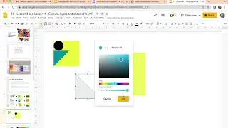 Creating custom designs - using custom colour, layers, alignment and shapes. Task 1