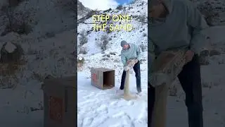 Building a Beach in the Snow
