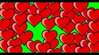 Heart Transition - Green Screen Animation