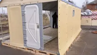 Циркуни оживають: для тих, хто втратив житло, встановлюють модульні будиночки