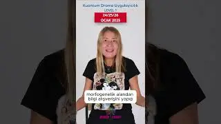 Kuantum Drama Uygulayıcılık Level 1 Eğitiminde Buluşuyoruz!Kontenjan Dolmadan Yerinizi Alın!#shorts