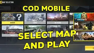 HOW TO SELECT MAP IN COD MOBILE | HOW TO PLAY COD MOBILE